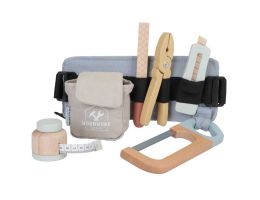 ceinture à outils en tissu et bois, little dutch