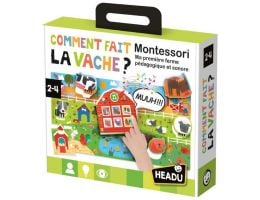 montessori jeu, headu, comment fait la vache ?
