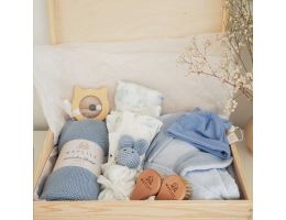 grand coffret naissance maylily, bleu clair