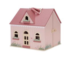 maison portable pour poupées, en bois, de la marque Little Dutch