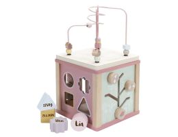 cube éveil activités en bois pour bébé fille dès 18 mois