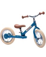 vélo draisienne trybike, vintage metal bleu