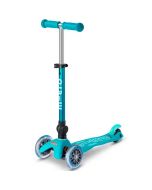 trottinette pliable, mini micro, aqua et led