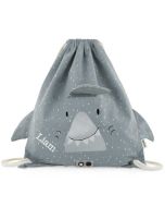 sac de gymnastique requin, à personnaliser avec prénom enfant