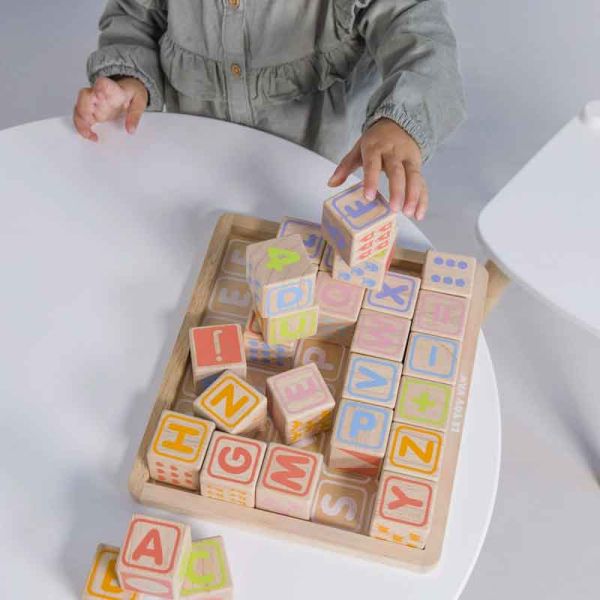 Cubes en bois Formes et Couleurs